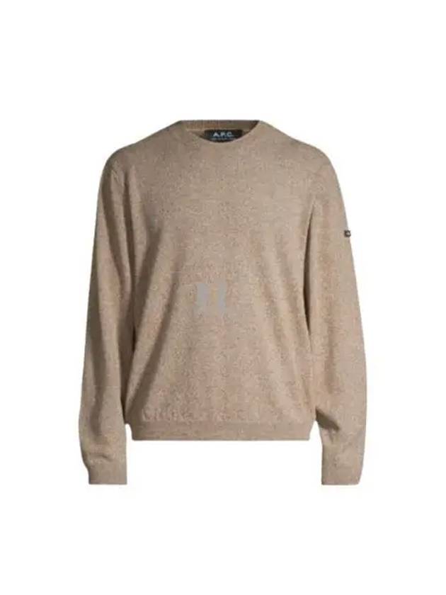 Laurent Merino Wool Knit Top Heather Chestnut Brown - A.P.C. - BALAAN 2