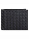 Intrecciato Money Clip Card Wallet Black - BOTTEGA VENETA - BALAAN 2