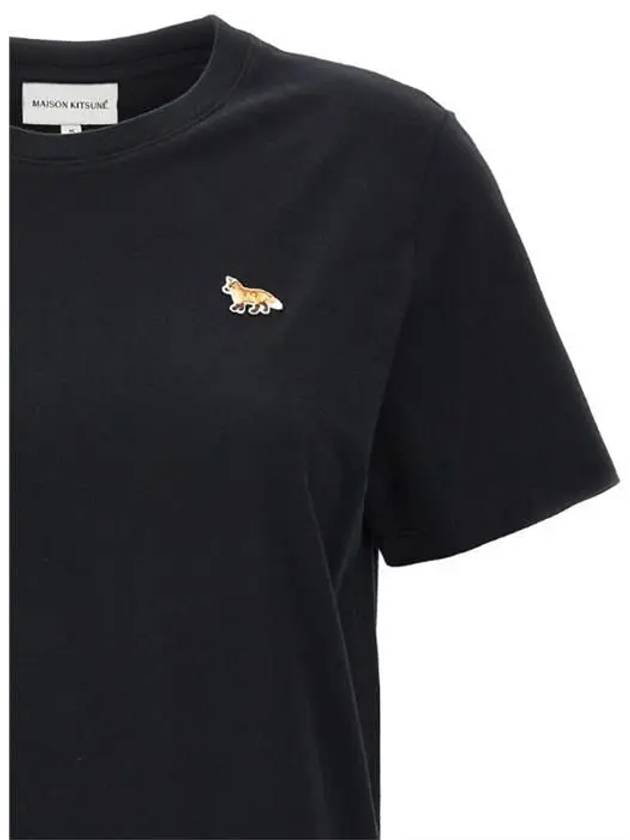 Baby Fox Patch Regular Short Sleeve T-Shirt Black - MAISON KITSUNE - BALAAN 4