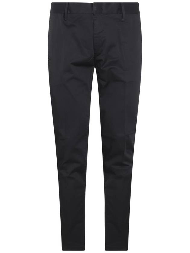 23 fw Black Cotton Blend Pants 8N1P151NJ7Z0999 B0480548822 - EMPORIO ARMANI - BALAAN 1