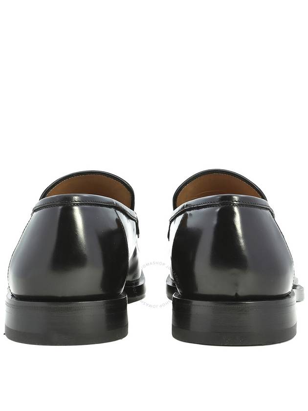 Salvatore Gancini Ornament Moccasin Loafers Black - SALVATORE FERRAGAMO - BALAAN 4