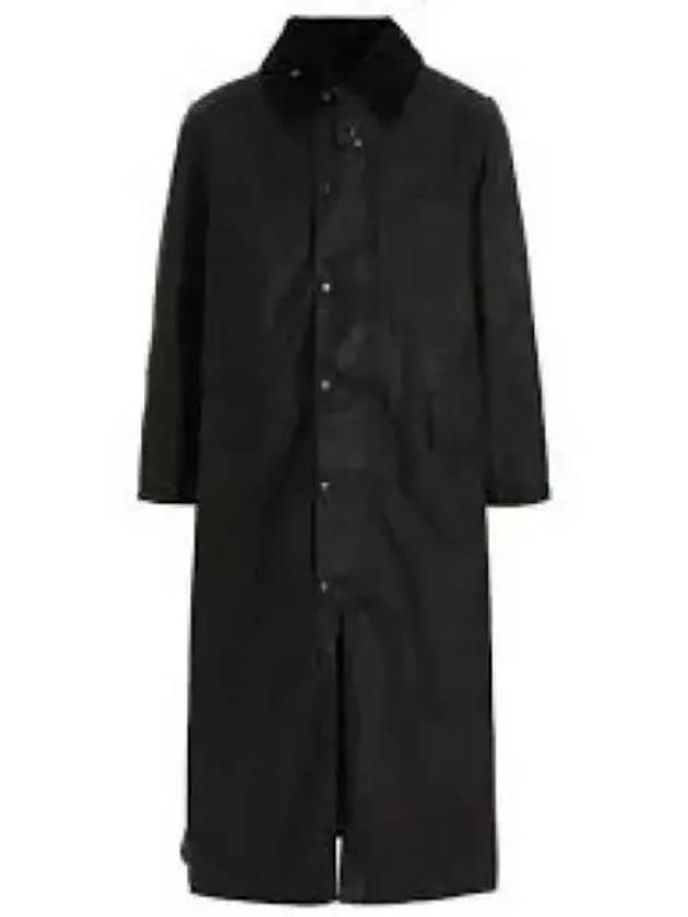 Men's Distressed Cotton Trench Coat Black - MAISON MARGIELA - BALAAN 2