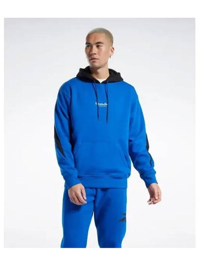 BB BASKETBALL FLEECE HOODY BLUE HG2578 - REEBOK - BALAAN 2