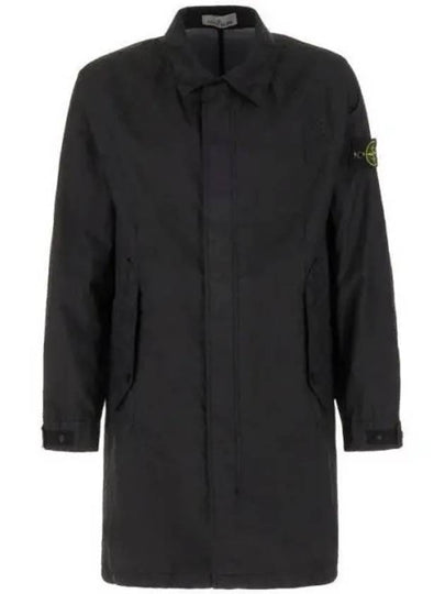 Membrana Compass Patch Trench Coat Navy - STONE ISLAND - BALAAN 2