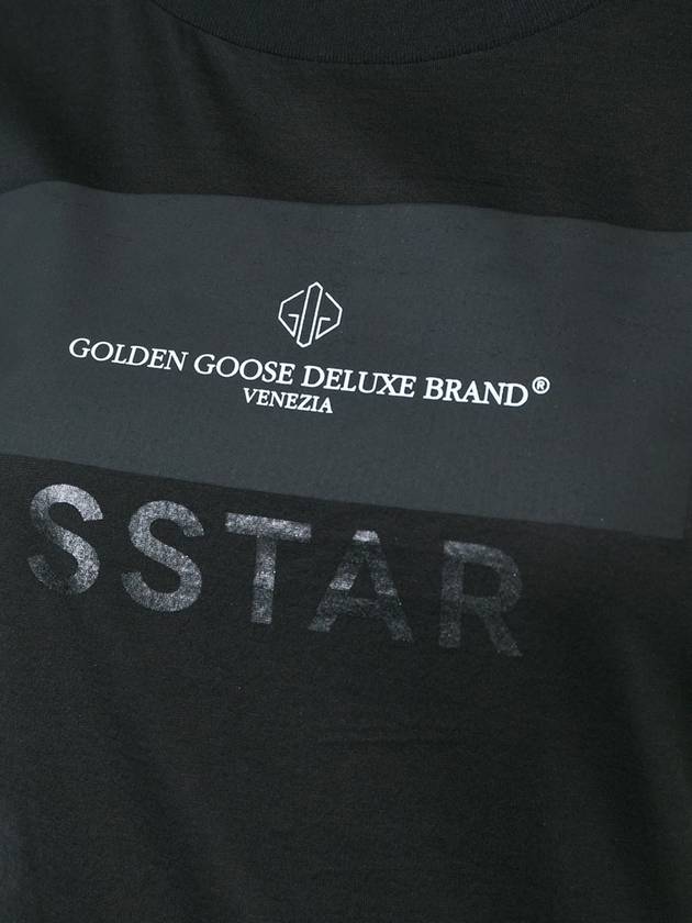 Superstar Round T-Shirt Black G28WP811 A3 - GOLDEN GOOSE - BALAAN 5