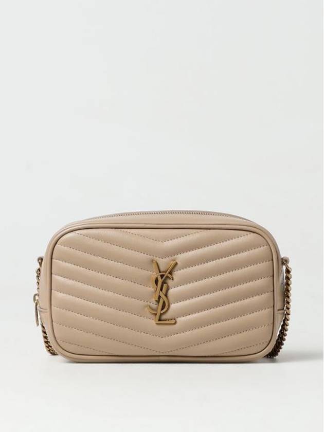 Lou Small Leather Cross Bag Beige - SAINT LAURENT - BALAAN 2