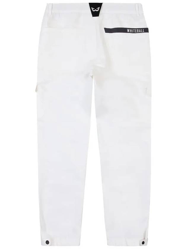 Golf Wear Cotton Stretch Jogger Pants WHITE - WHITEBALL - BALAAN 5