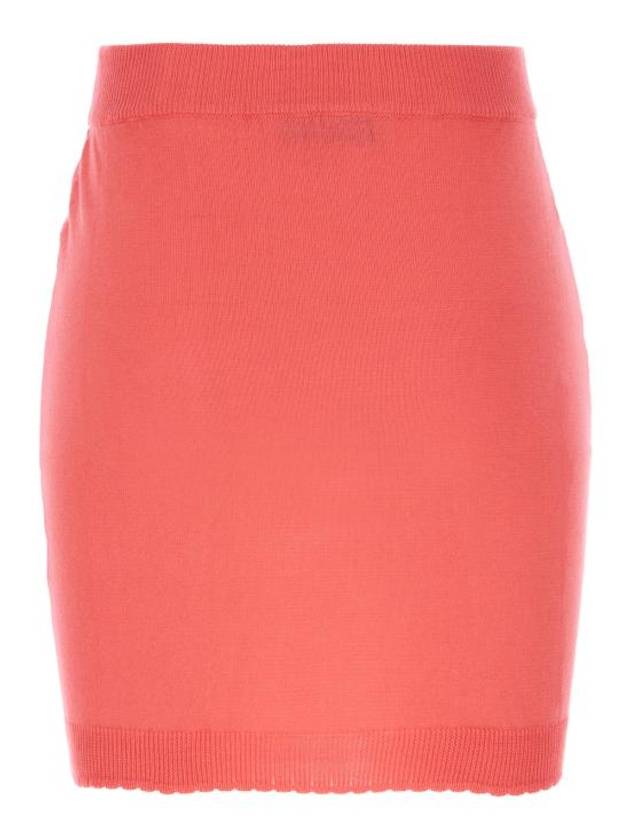 Women's ORB Logo Knit Bea Mini H Line Skirt Pink - VIVIENNE WESTWOOD - BALAAN 3