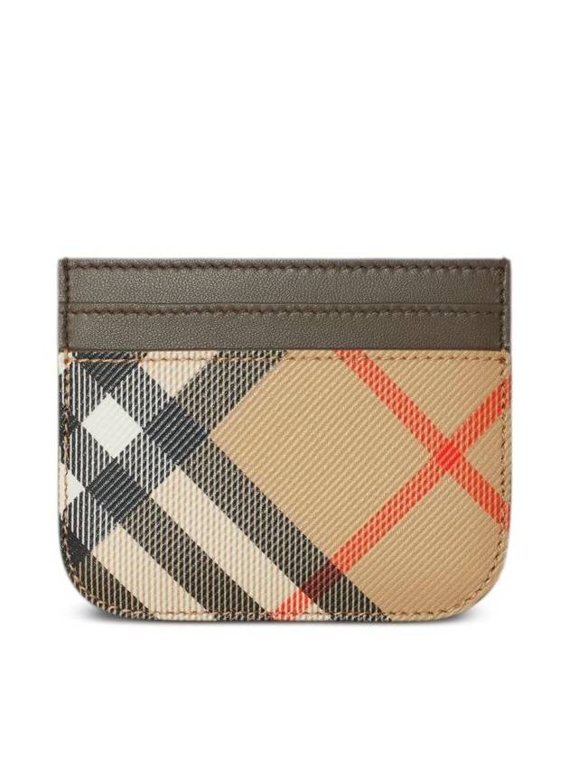 Check Card Wallet Beige - BURBERRY - BALAAN 2