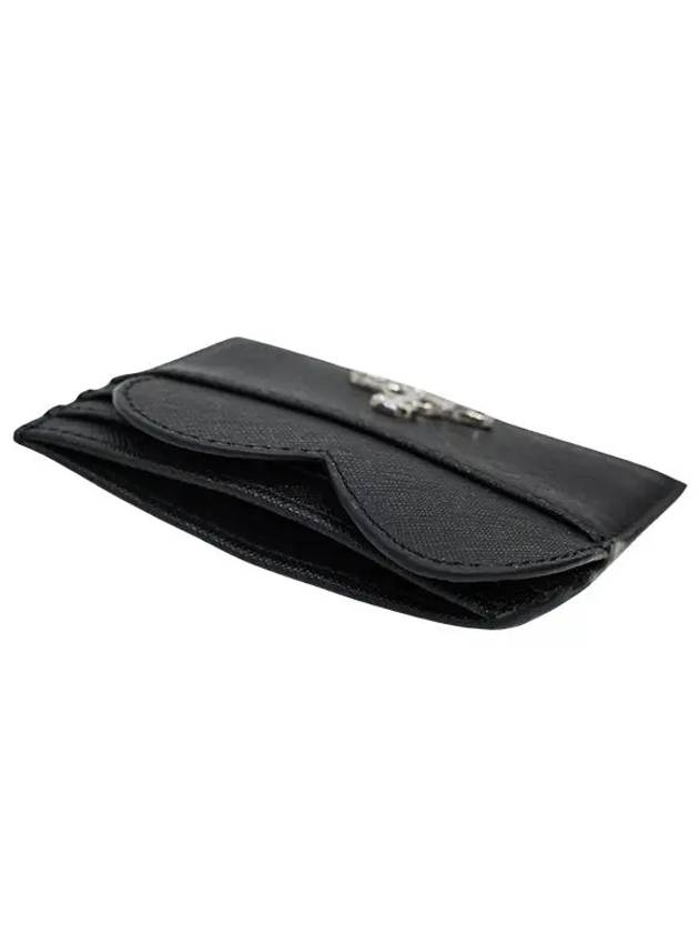 Saffiano Heart Card Wallet Black - VIVIENNE WESTWOOD - BALAAN 7