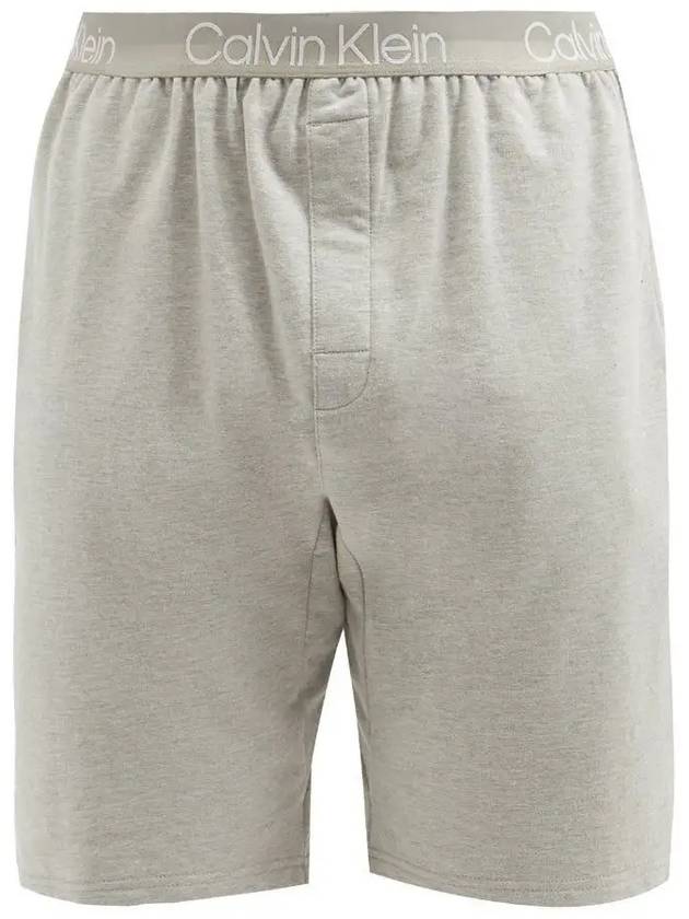 Underwear Check Cotton Blend Pajama Shorts Pants Gray - CALVIN KLEIN - BALAAN 2