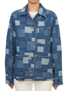 Silva Logo Patchwork Denim Jacket Blue - A.P.C. - BALAAN 5