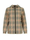 Check Hooded Jacket Archive Beige - BURBERRY - BALAAN 2