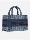 Oblique Jacquard Denim Mini Book Tote Bag Blue - DIOR - BALAAN 3