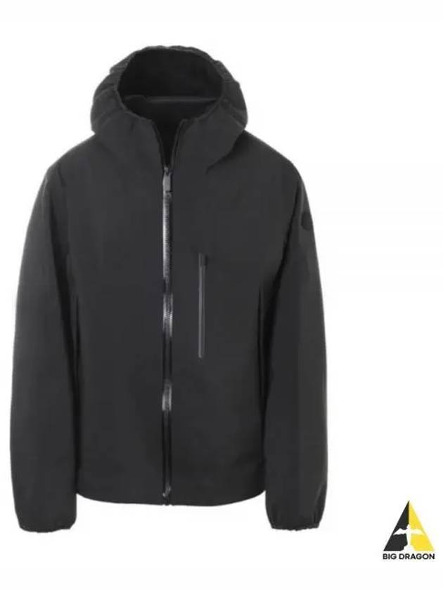 Sattouf Zipper Logo Hooded Jacket Black - MONCLER - BALAAN 2