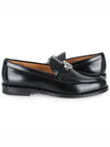 Granville CD Logo Leather Loafers Black Polished - DIOR - BALAAN 2