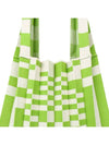 Shoulder bag grid green - PLEATSMAMA - BALAAN 3