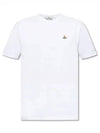 Chest ORB Logo Short Sleeve T-Shirt White - VIVIENNE WESTWOOD - BALAAN 2