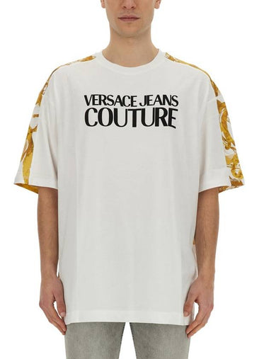 T-SHIRT WITH LOGO - VERSACE - BALAAN 1