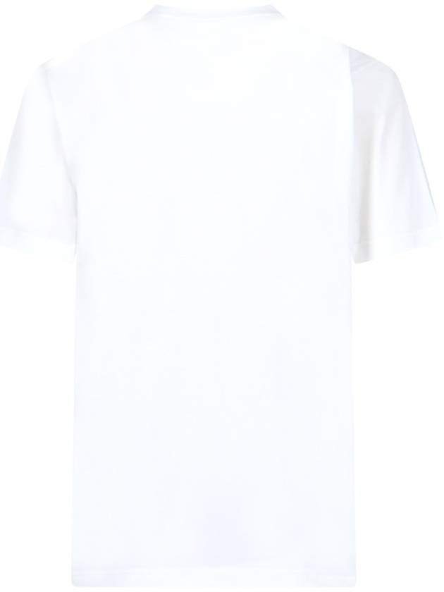 Logo Cotton Short Sleeve T-Shirt White - BURBERRY - BALAAN 3