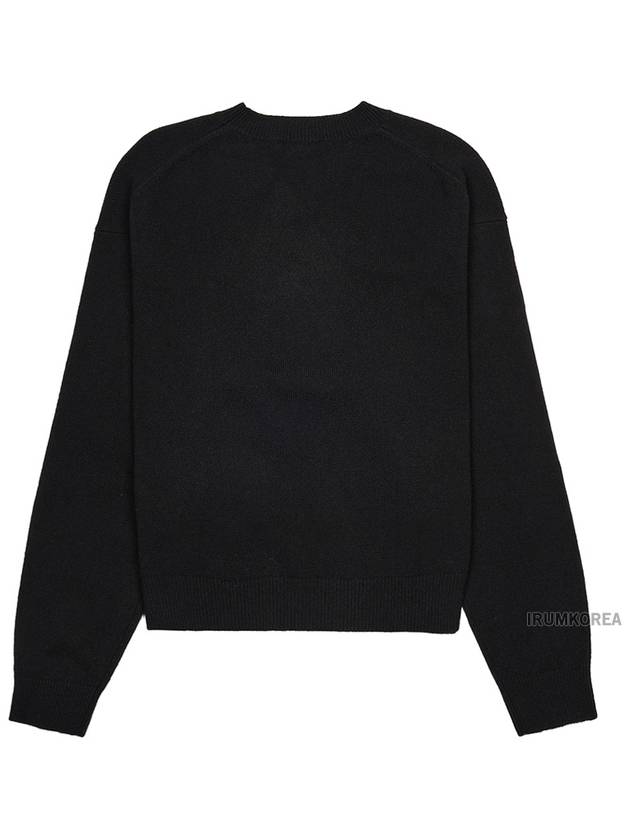 Boke Flower Logo Wool Knit Top Black - KENZO - BALAAN 3