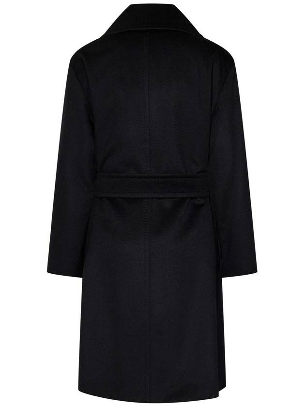 Pazzo Belted Cashmere Single Coat Black - MAX MARA - BALAAN 3