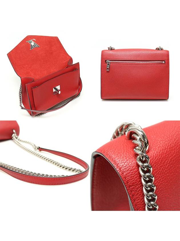 M51419 Red Calfskin My Lock Me BB Chain Shoulder Bag - LOUIS VUITTON - BALAAN 6