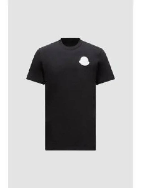 Logo Patch Short Sleeve T Shirt Black J10918C0004583927998 - MONCLER - BALAAN 1