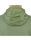 Garment Dyed Cotton Fleece Badge Hoodie Green - STONE ISLAND - BALAAN 8