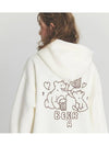 Beer BEAR Embroidered Hoodie Cream - CPGN STUDIO - BALAAN 1