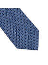 Gancini Print Silk Tie Blue Marine - SALVATORE FERRAGAMO - BALAAN 6