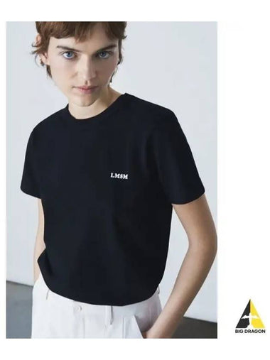 LE MONT ST MICHEL Basic Small Logo T shirt Black - LE MONDE BERYL - BALAAN 1