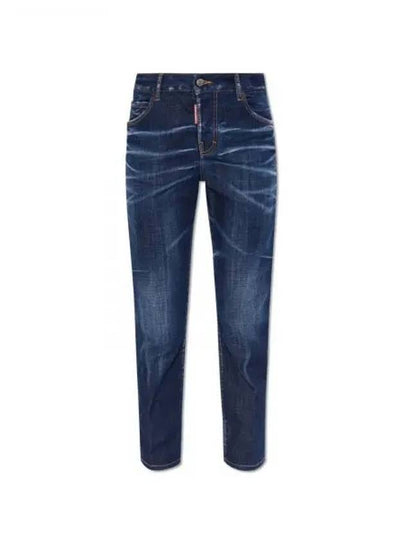 Dark Clean Wash Cool Girl Jeans Blue - DSQUARED2 - BALAAN 2