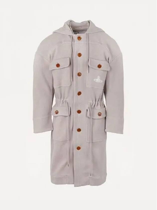 ORB Embroidered Cotton Single Coat Grey Mink - VIVIENNE WESTWOOD - BALAAN 2