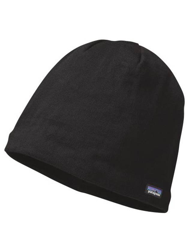 Logo Patch Beanie Black - PATAGONIA - BALAAN 2