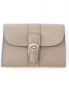 Brillant Rodeo Calf Leather Card Wallet Tourterelle - DELVAUX - BALAAN 2