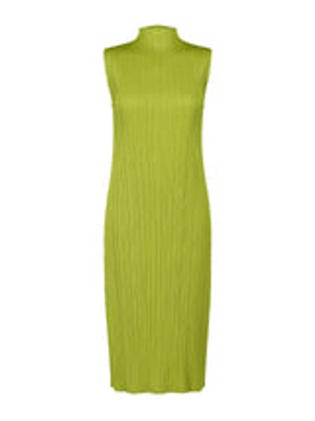 Monthly Color August Sleeveless Short Dress Glass Green - ISSEY MIYAKE - BALAAN 2