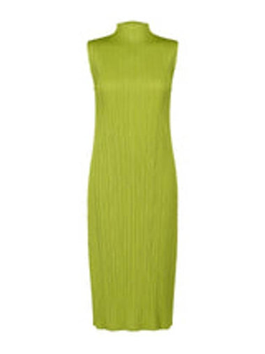 Monthly Color August Sleeveless Short Dress Glass Green - ISSEY MIYAKE - BALAAN 1