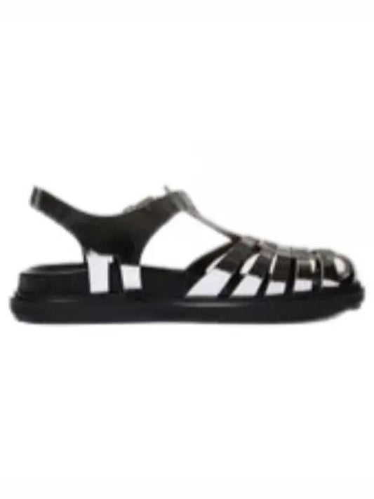 Mirror Leather Fisherman Sandals Silver - MARNI - BALAAN 2