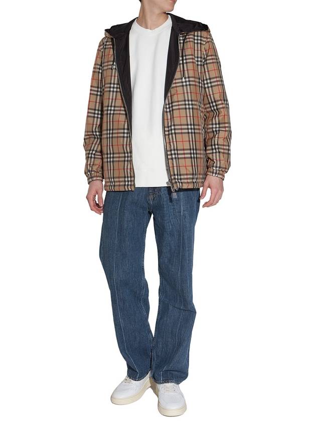 Reversible Vintage Check Hooded Jacket Archive Beige - BURBERRY - BALAAN 4