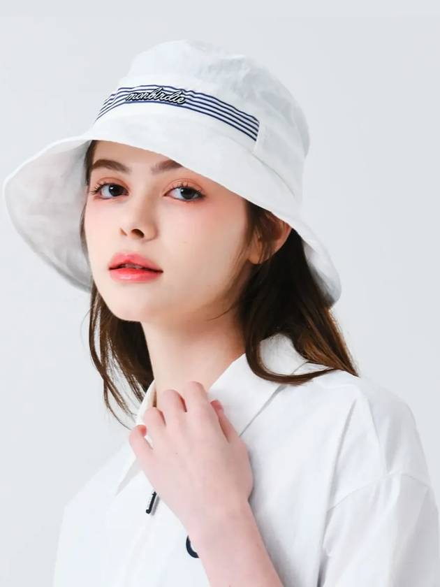 Ribbon Tunnel Cruise Bucket Hat WHITE - MONBIRDIE GOLF - BALAAN 7