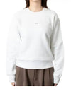 Boxy Micro Logo Sweatshirt White - A.P.C. - BALAAN 2