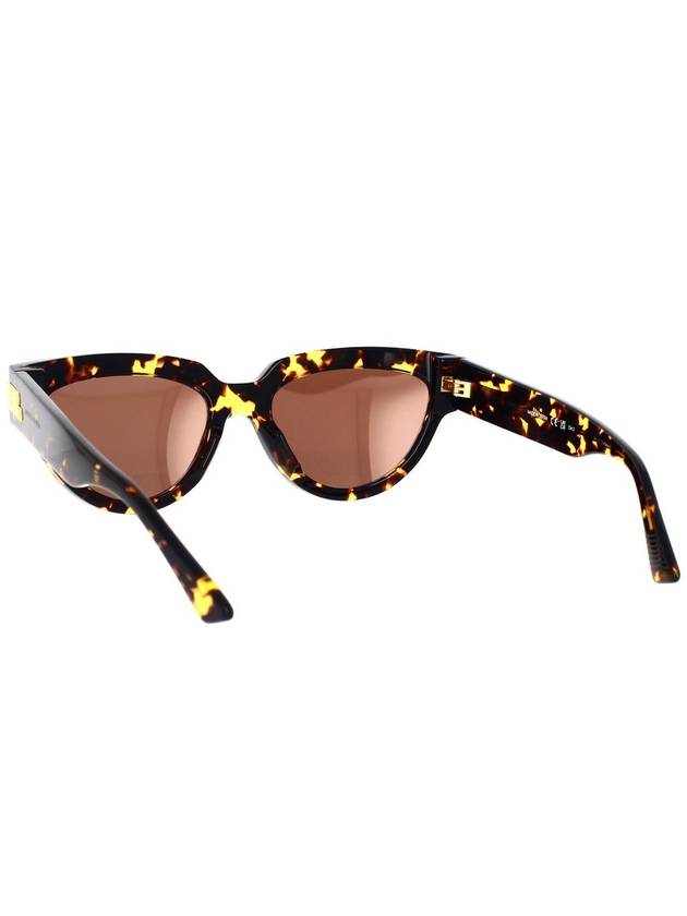 Eyewear Gold Logo Cat Eye Sunglasses Havana - BOTTEGA VENETA - BALAAN 5