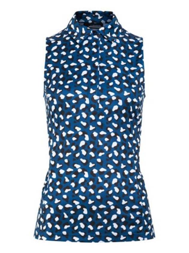 Dena Print Sleeveless Blue Moroccan - J.LINDEBERG - BALAAN 2