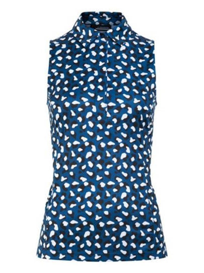 Dena Print Sleeveless Blue Moroccan - J.LINDEBERG - BALAAN 2