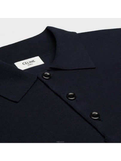 Triomphe Polo Fine Cotton Navy - CELINE - BALAAN 2