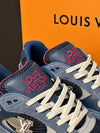 Men's Runaway Blue Denim Sneakers - LOUIS VUITTON - BALAAN 8