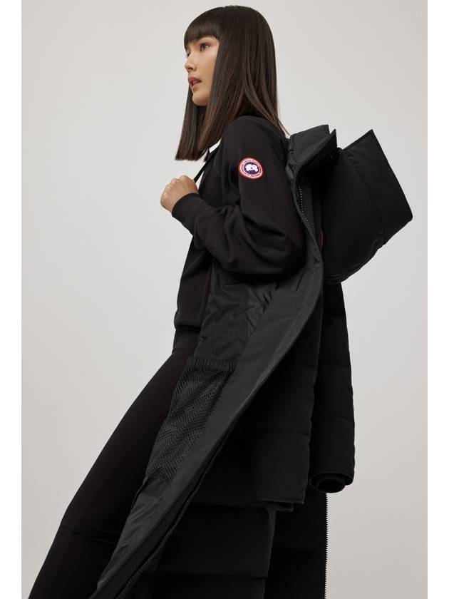 Mystique Satin Long Parka Padding Black - CANADA GOOSE - BALAAN 4