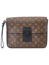 Louis Vuitton M80560 Monogram Macassar S Lock A4 Pouch - LOUIS VUITTON - BALAAN 2