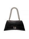 Medium Crush Chain Shoulder Bag Black - BALENCIAGA - BALAAN 2